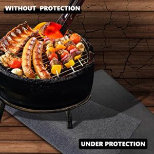 Z GRILLS 48 ×36 Inch Under Grill Mat, Fireproof Grill Pads for Outdoor, Durable Deck and Patio Protective Mats