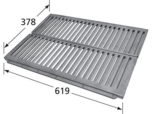Music City Metals 99721 Stainless Steel Heat Plate Replacement for Select Ducane Gas Grill Models