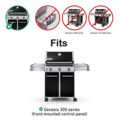 QuliMetal 17.5 Inch Flavorizer Bars for Weber Genesis 300 310 E310 E320 E330 S310 S320 S330 Grills with Front Controls Knobs, Porcelain Steel Heat Plates for Weber Genesis Grill Parts 7620 7621