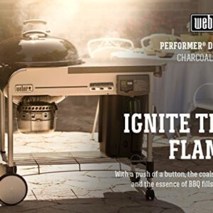 Weber Performer Deluxe Charcoal Grill, 22-Inch, Touch-N-Go Gas Ignition System, Copper