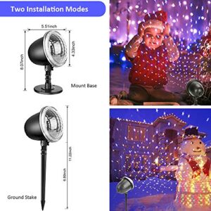 Star Projector,Night Light Projector for Kids,Holiday Projector Lights Outdoor with Remote Control,Waterproof LED Projector Landscape Light for Bedroom Garden Wedding Party Christmas Gift