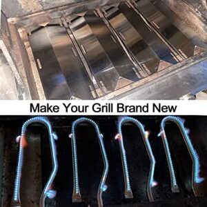 Hisencn Grill Parts Repair Kit Replacement for Jenn Air Gas Grill 720-0337, 7200337, 720 0337 Gas Grill Burners,Heat Plates Tent Shield Burner Cover, Cooking grids Grates