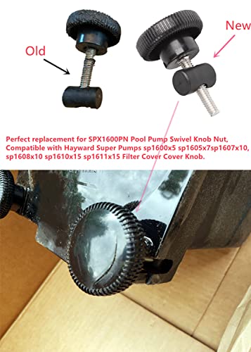 LanKstet Pool Pump SPX1600PN Nut Knob Swivel Nut Gasket Replacement for Hayward Superpump and MaxFlo Pump Swivel Nut and Knob 2pc