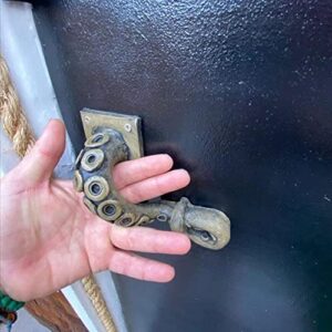 bailiy vintage door handle, octopus tentacle door handle, funny decorative resin door handle for indoor outdoor home door decor
