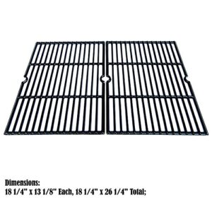 Direct Store Parts DC116 Polished Porcelain Coated Cast Iron Cooking Grid Replacement for Charbroil, Coleman, Thermos, Master Forge, Uniflame Gas Grills