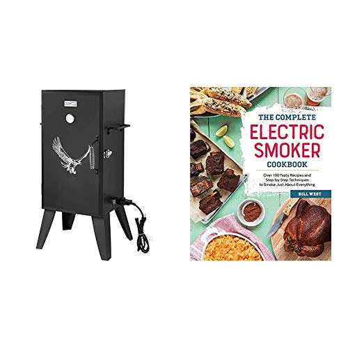 Royal Gourmet SE2801 Electric Smoker, Black & The Complete Electric Smoker Cookbook: Over 100 Tasty Recipes and Step-by-Step Techniques to Smoke Just About Everything