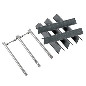 7636 Flavorizer Bars and 69787 Burner Tube for Weber 7636 69787, 15.3'' Flavorizer Bars and Burner Tube Kit for Weber Spirit I & II 300 Series,E-310,E-320,E-330,S-310,S-320,S-330 with Front Control