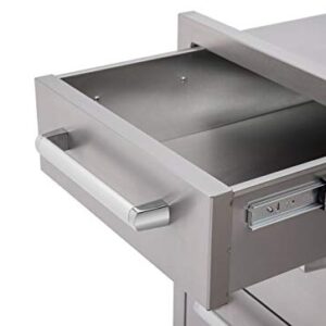 WHISTLER Stainless Steel Built in Access Triple Drawers for Outdoor Kitchen BBQ Island Storage,L 16.5" x W 21.9" x H 22"