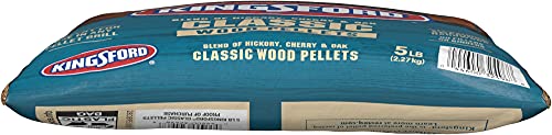 Kingsford Classic Wood Pellets, 100% Natural Hickory, Oak and Cherrywood Hardwood Pellets for Grilling 5 Pounds (Package May Vary)