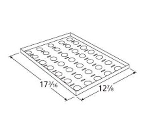 Music City Metals 92541 Stainless Steel Heat Plate Replacement for Select Alfresco Gas Grill Models