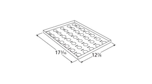 Music City Metals 92541 Stainless Steel Heat Plate Replacement for Select Alfresco Gas Grill Models