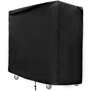rolling cooler cart cover 420d waterproof patio cooler cart cover patio cooler cover with uv coating patio ice chest protector for outdoor rolling beverage cart 37.4 x 19.68 x 36.22inch black