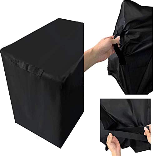 Rolling Cooler Cart Cover 420D Waterproof Patio Cooler Cart Cover Patio Cooler Cover with UV Coating Patio Ice Chest Protector for Outdoor Rolling Beverage Cart 37.4 x 19.68 x 36.22Inch Black