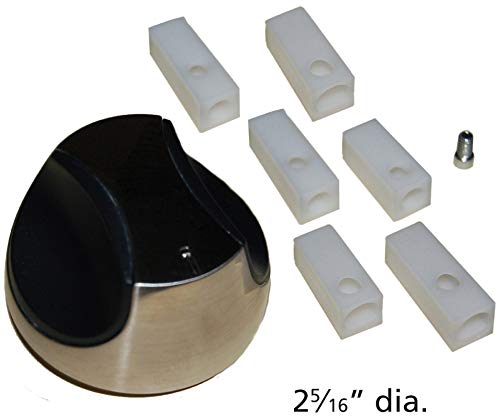 Music City Metals 02342 Plastic Control Knob Replacement for Select Gas Grill Models by Grill Chef, Kenmore and Others