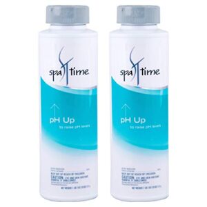 spa time 17465stm-02 ph up for spas and hot tubs (2 pack), 18 oz