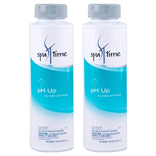 SPA TIME 17465STM-02 pH Up for Spas and Hot Tubs (2 Pack), 18 oz