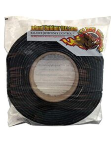3/4″ x 1/8″ nomex high temp barbecue grill gasket smoker pit seal, self stick black