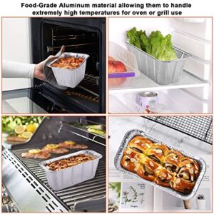 IMAGE 36 Packs Foil Pans, Compatible with Blackstone 17" 22" 28" 30" 36" Aluminum Foil Heavy Duty Disposable Aluminum Foil Pans, Rear Grease Cup Liners