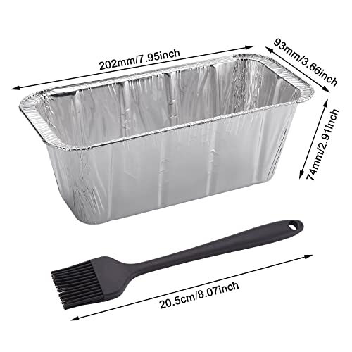 IMAGE 36 Packs Foil Pans, Compatible with Blackstone 17" 22" 28" 30" 36" Aluminum Foil Heavy Duty Disposable Aluminum Foil Pans, Rear Grease Cup Liners