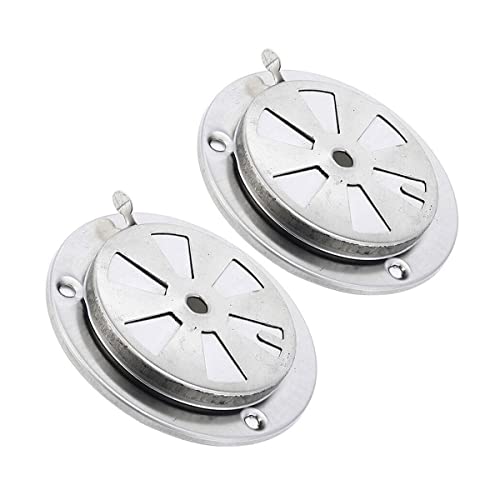 TEAMWILL 2PCS Replacement Parts -BBQ Grill Smoker Exhaust Vent Stove Air Vent Damper USA