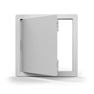 acudor pa-3000 plastic access panel 14 x 29, service hatch that sits flush to any wall with concealed hinge and removable door, white