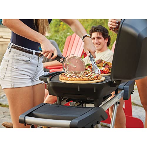 Napoleon Travelq Portable Propane Gas BBQ - PRO285X-BK - Includes Scissor Cart, Use for Tailgating, Camping, & Small Outdoor Spaces