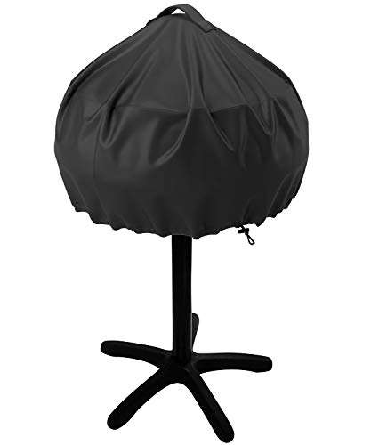 NUPICK Grill Cover for George Foreman 15-Serving GGR50B, GFO3320, GFO240 Electric Grill, Easy Take Off Handle Design, All Weather Resistant Small Round Grill Cover