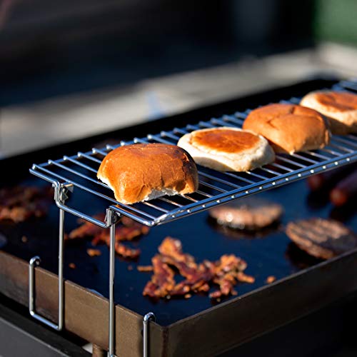 Yukon Glory Griddle Warming Rack - Designed for Blackstone Griddle 36" 1825 - New & Improved Design, One-Step Clip on Attachment (Not for Pro-Series)