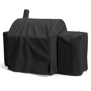shinestar 3737 grill cover for char-griller 2137 outlaw, competition pro, kingsford barrel charcoal grill 30″, heavy duty waterproof smoker cover, special zipper design