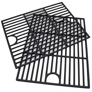 aibabcue grill grates replacement parts for nexgrill home depot 720-0830h, 17 inch cast iron cooking grid grates for nexgrill 4 burner 720-0830h grill, 2pcs nexgrill 720-0830h grill grate replacement