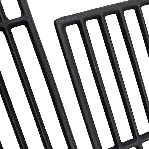 Aibabcue Grill Grates Replacement Parts for Nexgrill Home Depot 720-0830H, 17 Inch Cast Iron Cooking Grid Grates for Nexgrill 4 Burner 720-0830H Grill, 2PCS Nexgrill 720-0830H Grill Grate Replacement