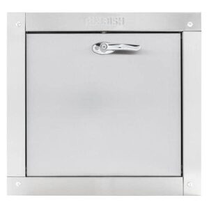 oswald supply ada compliant trash chute door – bottom hinged, 18″(h) x 18″(w), noiseless self closing, fire rated & ul approved hm309ada