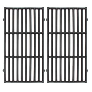 hongso 17.5″ cast iron grill grates replacement parts for weber spirit 200 series, spirit e-210 s-210, spirit ii 210 series (2017 and newer) gas grills (with front-mounted control panels), 7637 pcg637