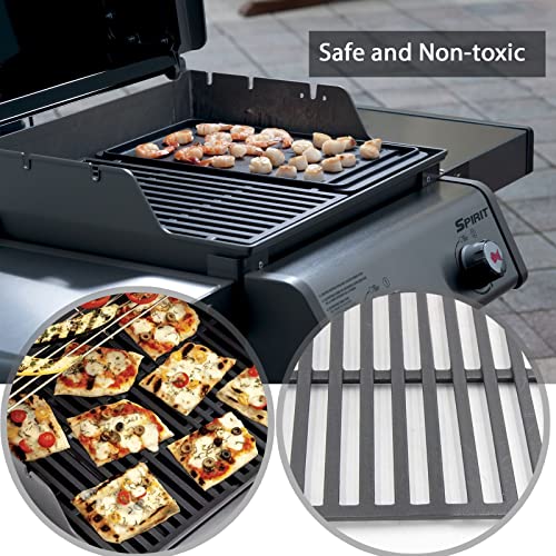 Hongso 17.5" Cast Iron Grill Grates Replacement Parts for Weber Spirit 200 Series, Spirit E-210 S-210, Spirit II 210 Series (2017 and Newer) Gas Grills (with Front-Mounted Control Panels), 7637 PCG637