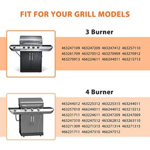 Hisencn Grill Parts for Charbroil Replacement Parts 463244011 463244012 463257010 463247310 463243911 463247412 463247512, Porcelain eplacement for 463247109 Commercial Series 4 Burner Gas Grills