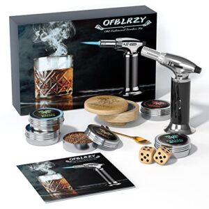 cocktail smoker kit with torch-cocktail smoker kit-whisky and bourbon-silver black (no butane)