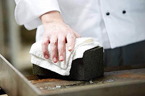 Grill Brick Commercial Grade Grill Cleaning Stone Pumice. For use on Grills, flat tops, griddles, and more. Cleans, Repolishes, and Sanitizes. Effectively Removes Cooked on Dirt, Grime, and Grease.