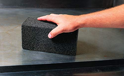 Grill Brick Commercial Grade Grill Cleaning Stone Pumice. For use on Grills, flat tops, griddles, and more. Cleans, Repolishes, and Sanitizes. Effectively Removes Cooked on Dirt, Grime, and Grease.