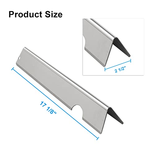 Zemibi Grill Replacement Part for Weber Genesis II Flavorizer Bars 66796, 66687, Genesis II LX E/ES-640, Weber Genesis II 610 and LX 640 Models (2017 and Newer), 11PC, 17 Inch, Stainless Steel