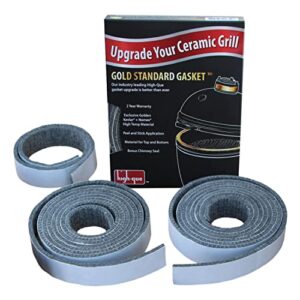 gold standard high heat gasket with adhesive for medium/small/mini big green egg with kevlar and nomex new for 2014