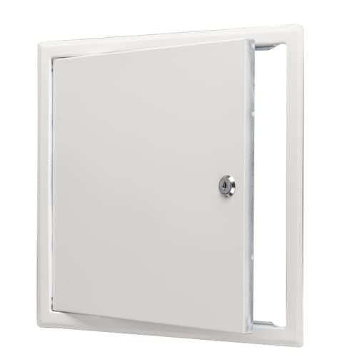 COOLOUS Access Door 18 x 18inch Steel Access Panel Removable Door for Wall/Ceiling Application (Lock and Key) with Frame