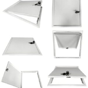 COOLOUS Access Door 18 x 18inch Steel Access Panel Removable Door for Wall/Ceiling Application (Lock and Key) with Frame