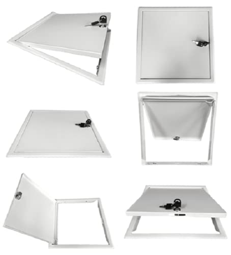 COOLOUS Access Door 18 x 18inch Steel Access Panel Removable Door for Wall/Ceiling Application (Lock and Key) with Frame