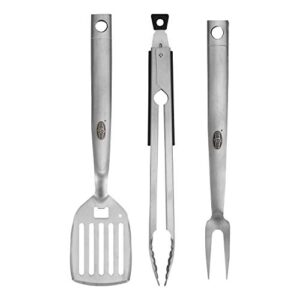 Kingsford Heavy Duty BBQ Tool Set - Fork, Tong, & Spatula - Deluxe Stainless Steel Grill Utensils - Grilling Tools for The BBQ Grill Master or Beginner Griller