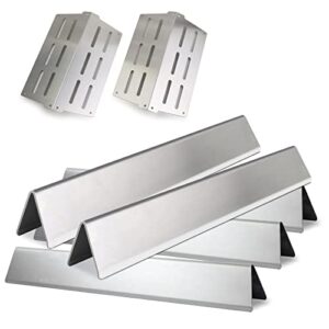 plowo stainless steel flavorizer bars & heat deflector for weber genesis 300 series, weber genesis e-310 e-320 e-330 s-310 s-320 s-330 e-310 e-320 s-310 s-320 e/s-330 ep/cep-310 ep/cep-320 ep/cep-330