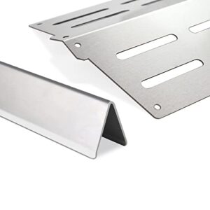 Plowo Stainless Steel Flavorizer Bars & Heat Deflector for Weber Genesis 300 Series, Weber Genesis E-310 E-320 E-330 S-310 S-320 S-330 E-310 E-320 S-310 S-320 E/S-330 EP/CEP-310 EP/CEP-320 EP/CEP-330