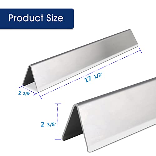 Plowo Stainless Steel Flavorizer Bars & Heat Deflector for Weber Genesis 300 Series, Weber Genesis E-310 E-320 E-330 S-310 S-320 S-330 E-310 E-320 S-310 S-320 E/S-330 EP/CEP-310 EP/CEP-320 EP/CEP-330