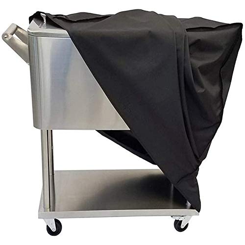 Ucare Cooler Cart Cover Universal Waterproof Rolling Ice Chest Party Cooler Protective Cover for Outdoor Patio Beverage Cart Cooler