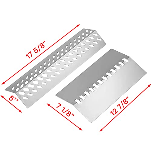 47628 87048 Flame Tamer 4 Burner Grill Replacement Parts for Bull 26038 26039 47629 69008 16561 Bull Angus, Cal Flame G Series G3 G4 P4 BBQ19P04, Lion Premium L60000 L75000 Stainless Steel Heat Shield