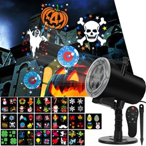 christmas led projector lights,holiday lights projector,halloween projector lights outdoor with 16 slides,waterproof ip65 landscape lamp projector